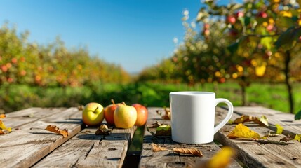 A Rustic Cup of Autumn in the Orchard