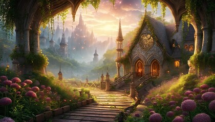 Fototapeta premium castle in the woods