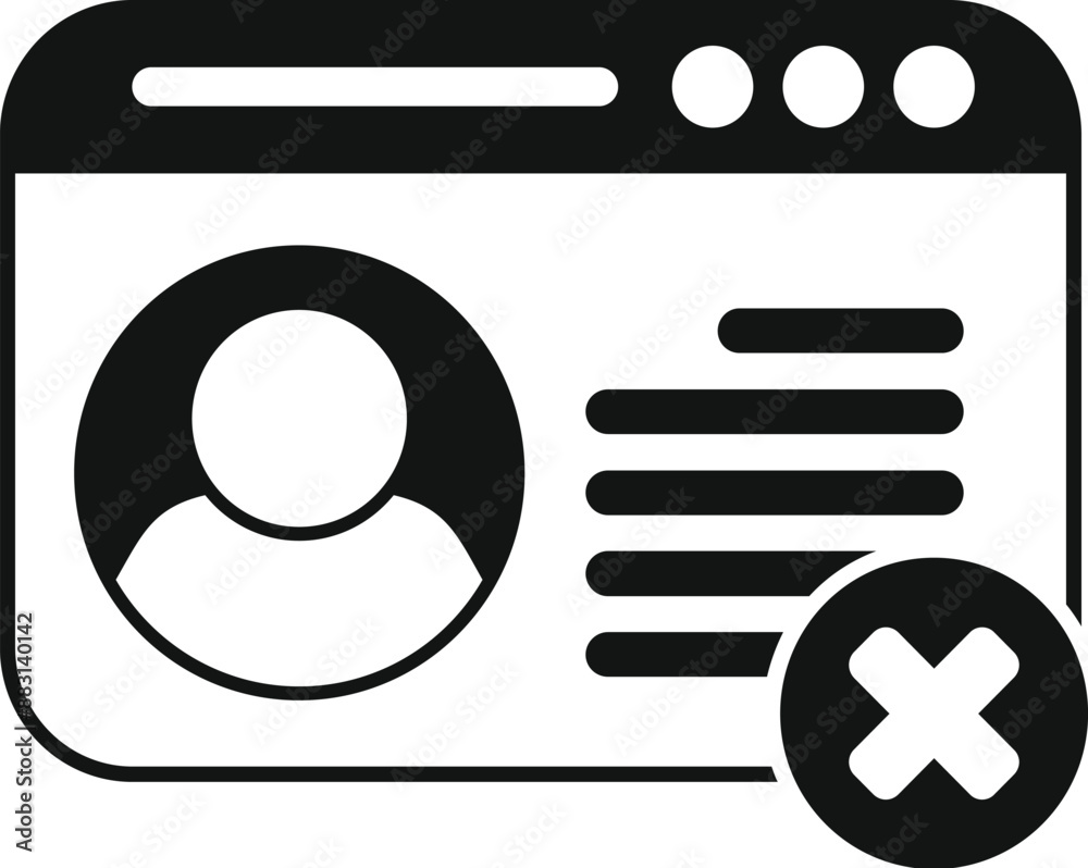 Poster website showing user profile information being deleted from server database