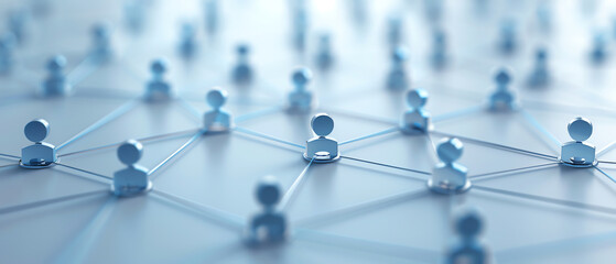 Professionals networking via a social media platform for business, networking, social connections