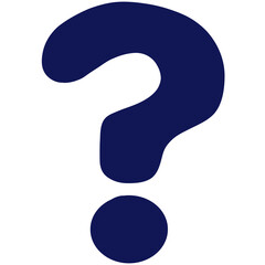 question mark symbol navy