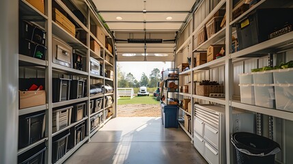 Efficient Modern Farm Storage with Organized Equipment and Solutions