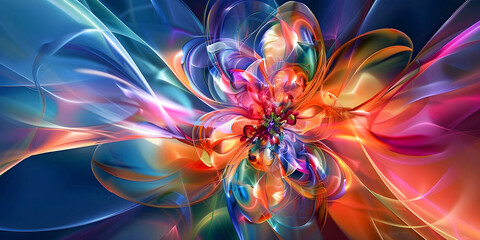 abstract background flower, ai generated.