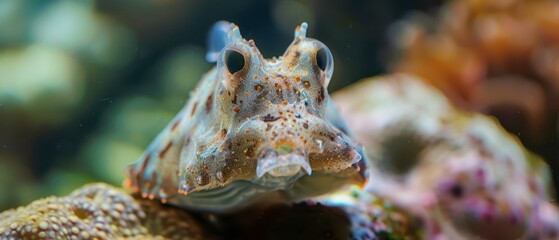 A Close Up Of A Harlequin Ghost Pipefish On A Coral Reef