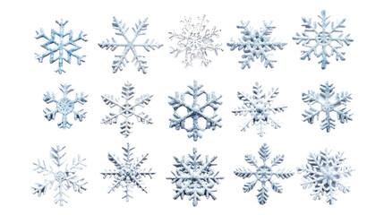 Snowflake on transparent background