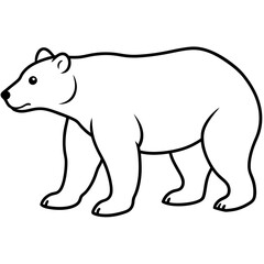 vector illustration of a cartoon bear