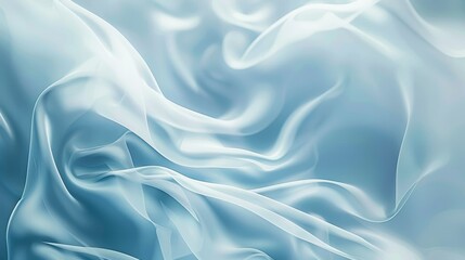 Obraz premium Dreamy Abstract Perspective Flowing White and Blue Silky Texture Background