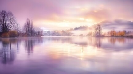 Fototapeta premium sunrise over the river