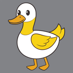 A colorful duck vector eps