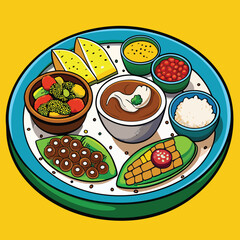 Mexican food vector illustrations