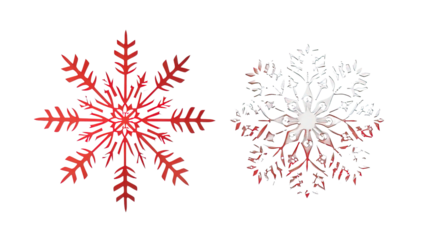 Snowflake on transparent background
