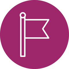 Flag Vector Line White Circles Multicolors