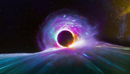 Obraz premium 量子的エネルギーのイメージイラスト