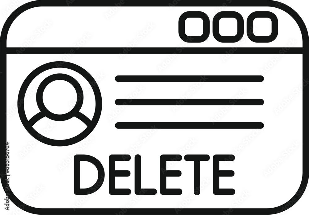 Poster website showing delete profile screen with button for deleting user data and profile from website or