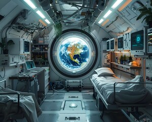 Futuristic Space Biotechnology Lab for Sustainable Life Support Systems on Mars