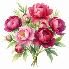 Floral garden pink peach creamy powder pale rose wax flower anemone branch greenery leaves berry