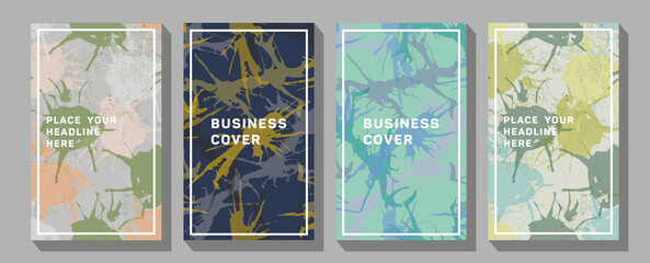 Fototapeta premium Vector illustration of bright color abstract pattern background with line gradient texture for minimal dynamic . Creative fun collage.