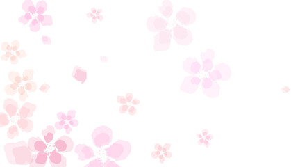 It is an illustration of a beautiful cherry blossom.  Heart Fly Card. Tree Mother Poster.