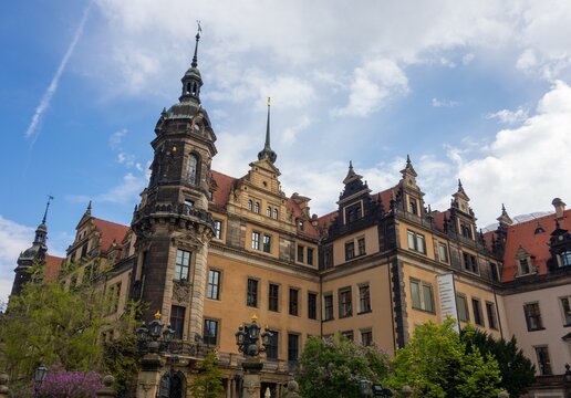 Residenzschloss castle of  Staatliche Kunstsammlungen Dresden museum in Germany