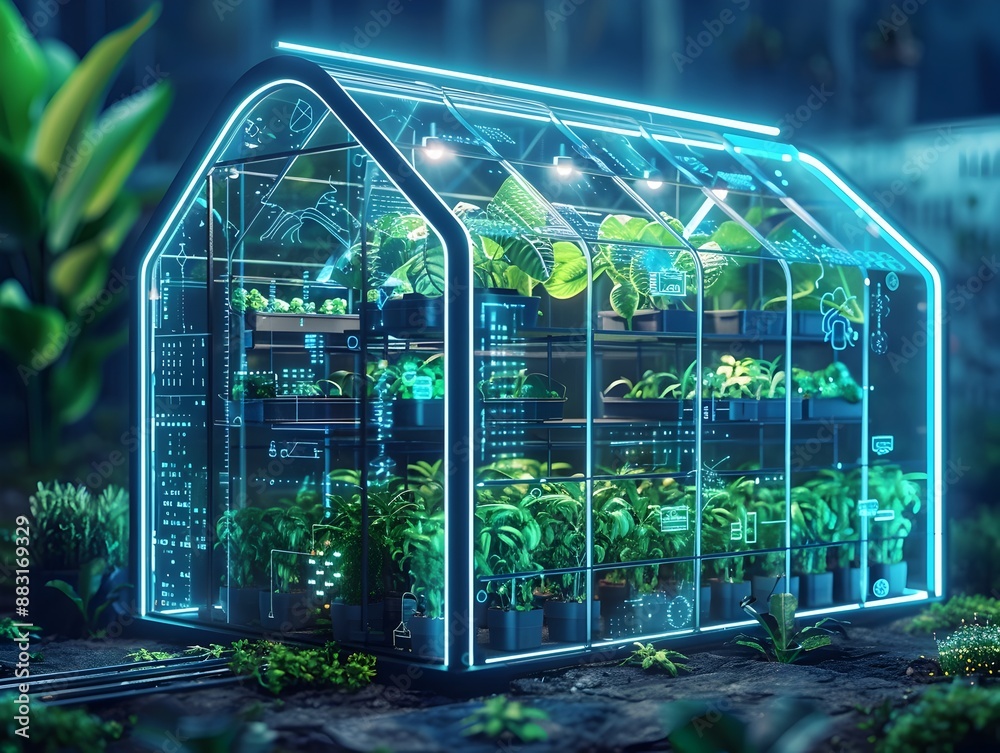 Poster automated smart greenhouse with optimized resource management for maximized crop yield