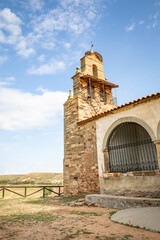 Obraz premium detail of the Santa Maria del Castillo hermitage in Montamarta, province of Zamora, Castile and Leon, Spain