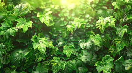 green background