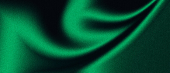 Abstract Noisy Shamrock Green Colored Grainy Gradient Background Blurry Noise Trendy Grain Backgrounds For Banner, Poster, Wallpaper, Backdrop, Presentation