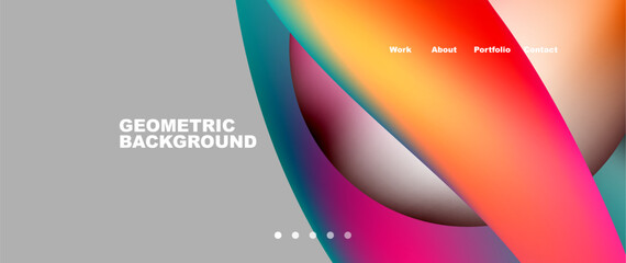 Dynamic flowing shapes concept design composition. Vector Illustration For Wallpaper, Banner, Background, Card, Book Illustration, landing page