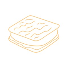 Smores clip art design on plain white transparent isolated background for card, shirt, hoodie, sweatshirt, apparel, tag, mug, icon, poster or badge