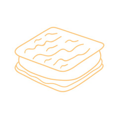 Smores clip art design on plain white transparent isolated background for card, shirt, hoodie, sweatshirt, apparel, tag, mug, icon, poster or badge