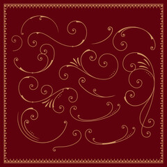 ornaments bundle, different elements, Vector Acanthus and Decor Elements Vector	