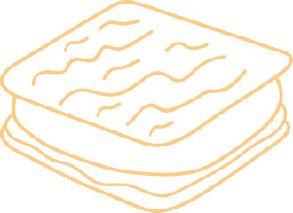 Smores clip art design on plain white transparent isolated background for card, shirt, hoodie, sweatshirt, apparel, tag, mug, icon, poster or badge