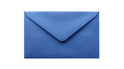 Blue envelope on a transparent background