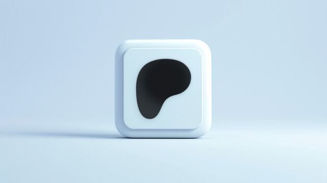  Patreon app 3d icon on a pale blue background