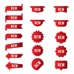 new arrival tags and stickers collection