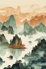 Scenic Chinese Landscapes for Travel and Culture Generative AI