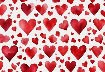 pattern seamless border background romance nubes love red white art banner arts olated watercolor