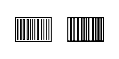 Barcode Icon Symbol isolated white background. vector illustration. color editable.mpan