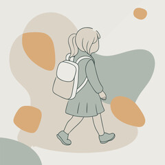 Girl vector illustration design and art.