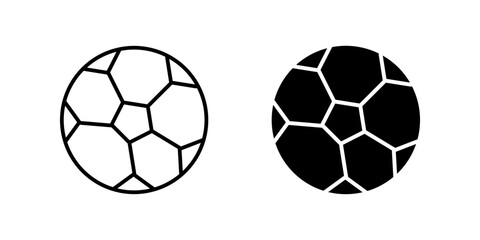 Football Icon Symbol isolated white background. vector illustration. color editable.mpan