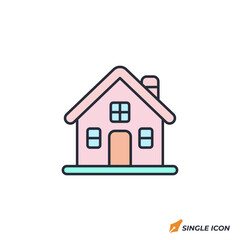 House icon vector illustration. House symbol isolated on white background.