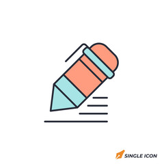 Pen icon vector illustration. Pen symbol isolated on white background.