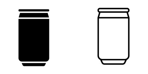 energy drink 1 set Icon Symbol isolated white background. vector illustration. color editable.