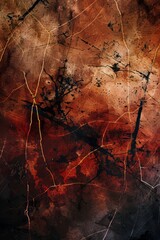 Apocalyptic Disintegration of Natural Decay Background Generative AI