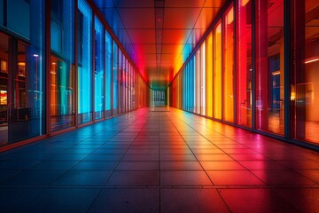 Fototapeta premium Success stories in a pop art style, captured from an eye level angle with a rule of thirds composition and a high dynamic range (HDR) effect, illuminated by backlight, featuring a neon color