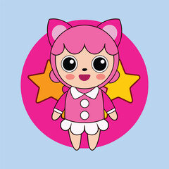 Happy girl  charity day Adobe Illustrator Artwork