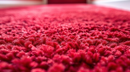 Fototapeta premium Red textured surface with intricate detailed patterns up close