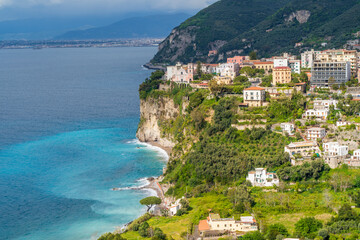 Obraz premium Vico Equense coastline view in Italy