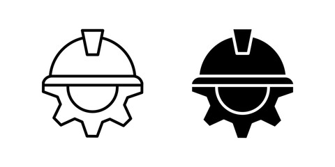 Technician Icon set. Symbol isolated on white background. vector illustration. color editable.