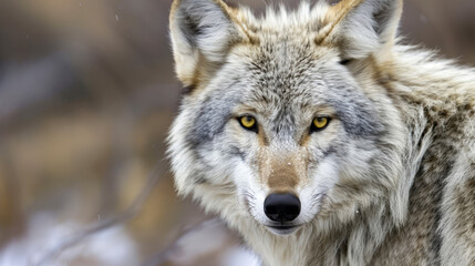 Naklejka premium Majestic Coyote Portrait